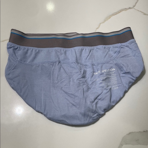 Mack Weldon Light Lavender AirKnit Briefs with Gray Waistband Small - Picture 2 of 3
